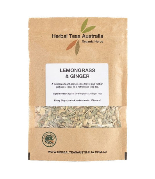 Herbal Teas Australia HERBAL TEAS AUSTRALIA LEMONGRASS GINGER 50G