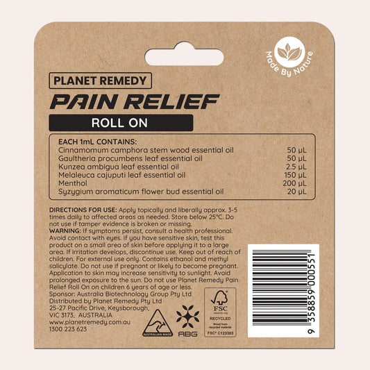 Planet Remedy Planet Remedy Pain Relief (Relieve Muscle Soreness) Roll On 8ml