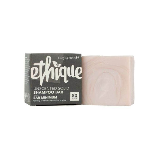 Ethique Bar Shampoo Solid Bar Minimum (Gently Cleanses Sensitive Scalps) Unscented 110g  SELL THROUGH