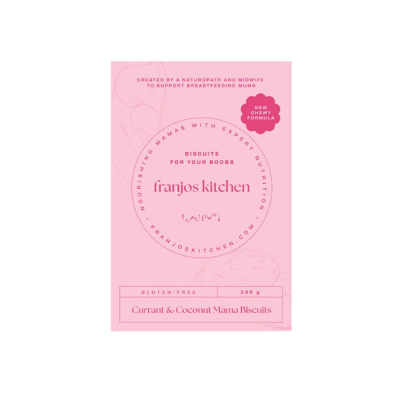 Franjos Kitchen FRANJOS KITCHEN MAMA BISCUITS GLUTEN-FREE CURRANT & COCONUT 200G