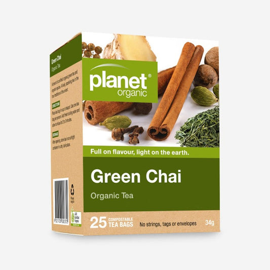 Planet Organic Planet Organic Organic Tea Green Chai x 25 Tea Bags