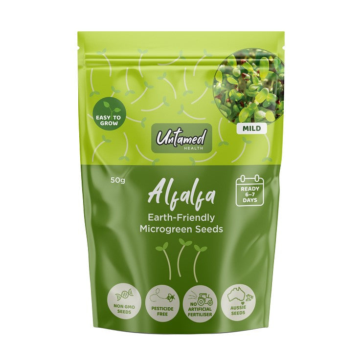 Untamed Health UNTAMED HEALTH MICROGREEN SEEDS ALFALFA 50G