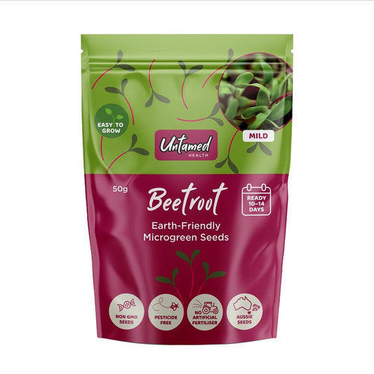 Untamed Health UNTAMED HEALTH MICROGREEN SEEDS BEETROOT 50G