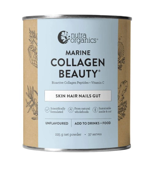 Nutra Naturals Nutra Organics Marine Collagen Beauty Unflavoured 225g