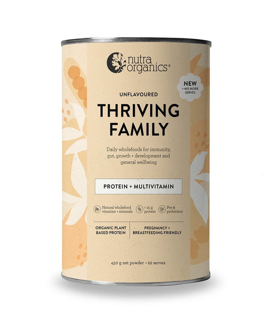 Nutra Naturals NUTRA ORGANICS THRIVING FAMILY PROTEIN UNFLAVOURED 450G