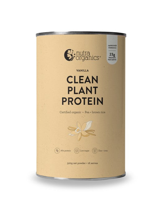 Nutra Naturals NUTRA ORGANICS CLEAN PLANT PROTEIN VANILLA 500G