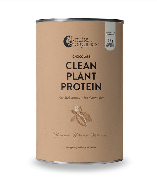 Nutra Naturals NUTRA ORGANICS CLEAN PLANT PROTEIN CHOCOLATE 500G