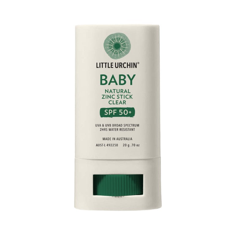 Little Urchin LITTLE URCHIN BABY NATURAL ZINC STICK CLEAR SPF 50+ 20G