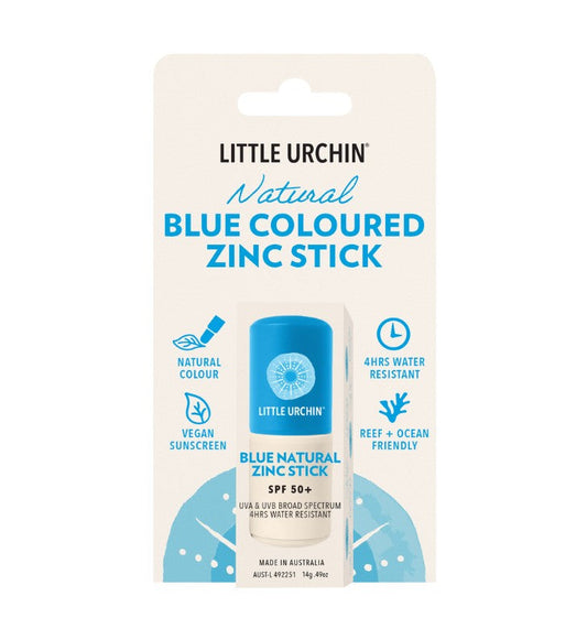 Little Urchin LITTLE URCHIN BLUE NATURAL ZINC STICK SPF 50+ 14G