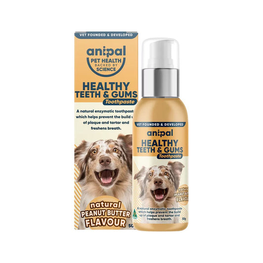 Anipal ANIPAL HEALTHY TEETH AND GUMS TOOTHPASTE PEANUT BUTTER (FOR DOGS) 50G