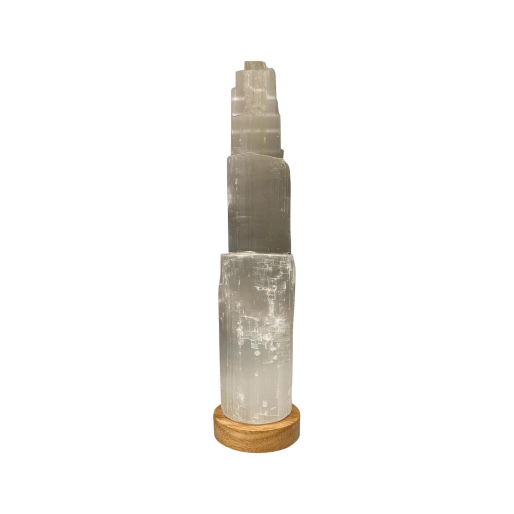 ALTERNATIVE DISTRIBUTION SELENITE LAMP MINI MOUNTAIN WITH LED BASE 25CM