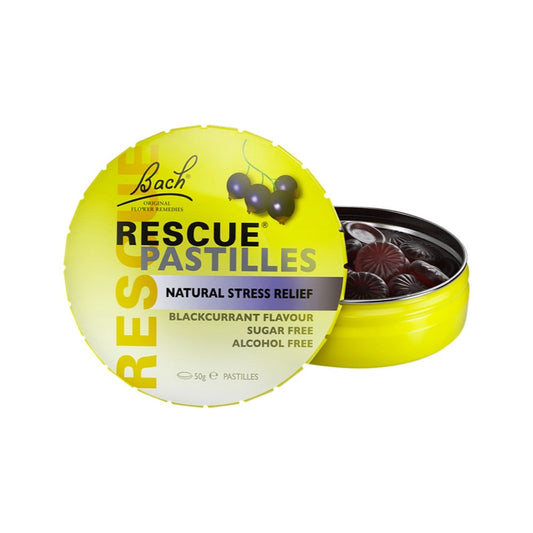 Bach Flower Remedies Bach Flower Remedies Rescue Pastilles Blackcurrant 50g