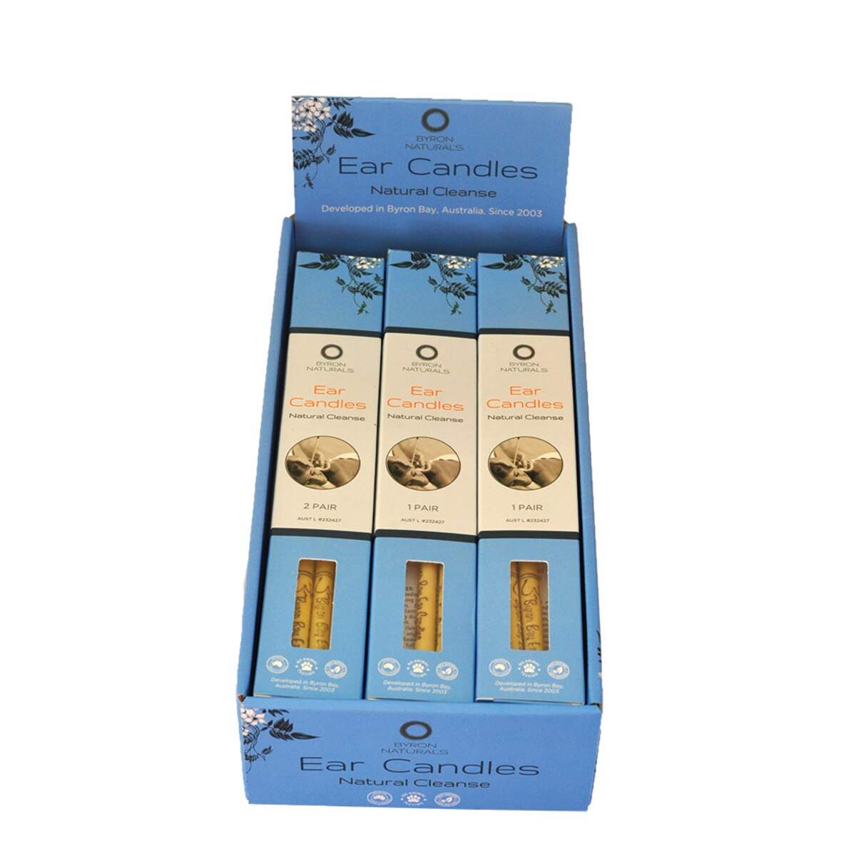 Byron Naturals Byron Naturals Ear Candles Mixed x 12 Display