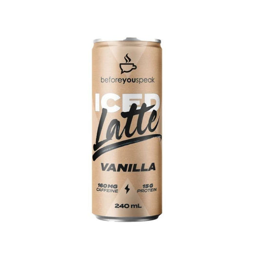 Beforeyouspeak BEFORE YOU SPEAK ICED LATTE 15G PROTEIN VANILLA 240ML X 12 PACK