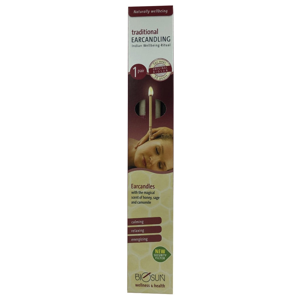 Biosun Ear Candles Traditional Wellbeing Ritual 1 Pair