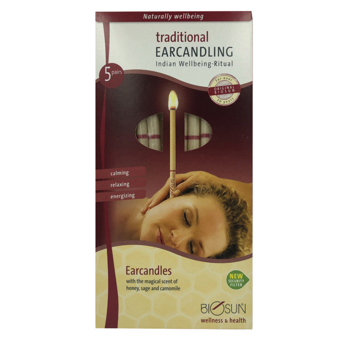 Biosun Ear Candles Traditional Wellbeing Ritual 5 Pairs SELL THROUGH