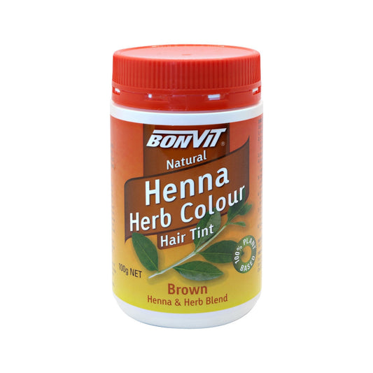 Bonvit Bonvit Natural Hair Tint Henna Herb Colour (Henna & Herb Blend) Brown 100g