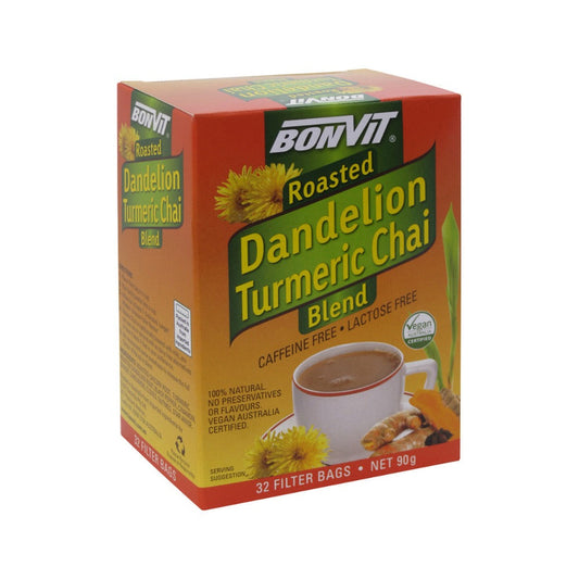 Bonvit Bonvit Roasted Dandelion Turmeric Chai Blend Tea x 32 Filter Bags