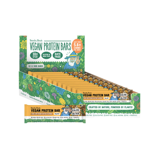 Botanika Blends Botanika Blends Vegan Protein Bars Choc Chip Peanut Butter 40g x 12 Display