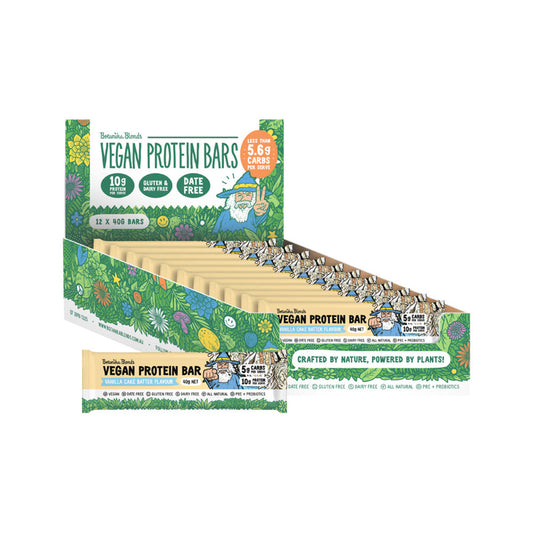 Botanika Blends Botanika Blends Vegan Protein Bars Vanilla Cake Batter 40g x 12 Display