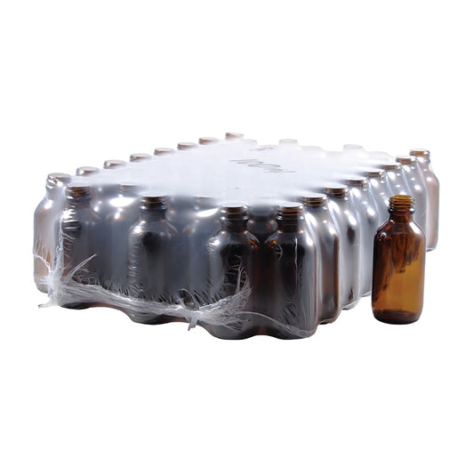 Bottle Glass Amber 100ml (24mm neck diameter) x 60 Tray