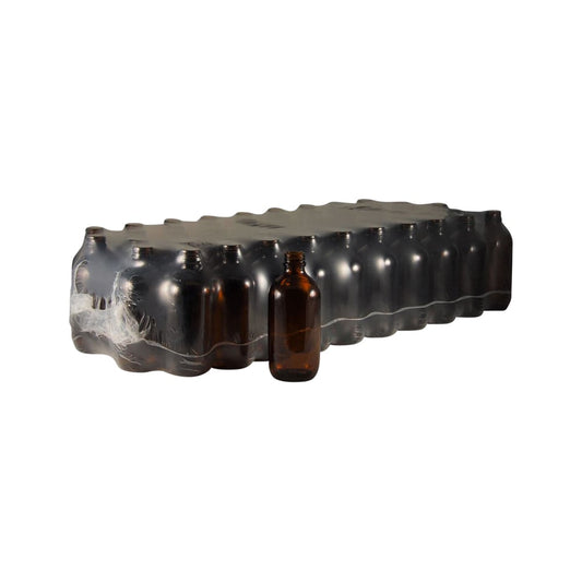 Bottle Glass Amber 200ml 24mm neck diameter (Tray of 50)