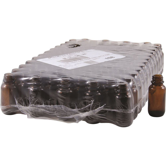 Bottle Glass Amber 25ml (20mm neck diameter) x 108 Tray