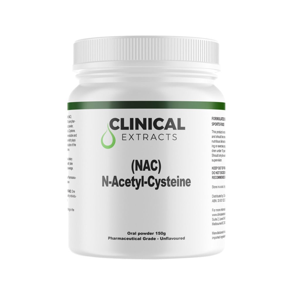 Clinical Extracts Clinical Extracts (NAC) N-Acetyl-Cysteine Oral Powder 150g SELL THROUGH
