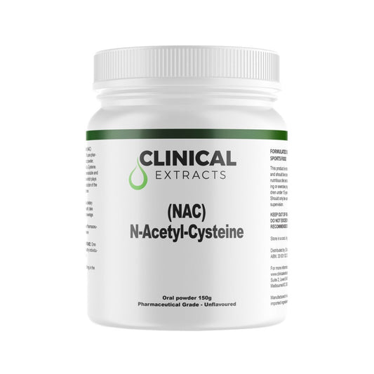 Clinical Extracts Clinical Extracts (NAC) N-Acetyl-Cysteine Oral Powder 150g SELL THROUGH