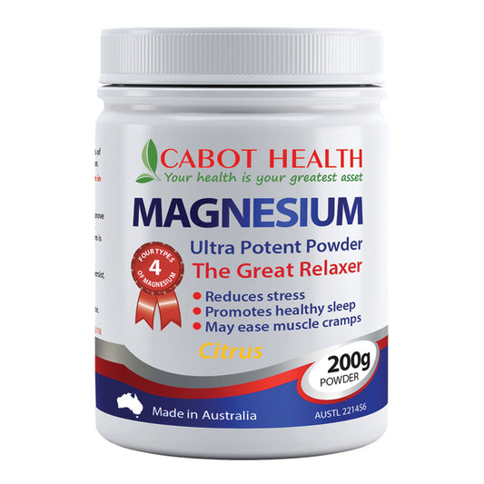 Cabot Health Cabot Health Magnesium Ultra Potent Citrus Powder 200g