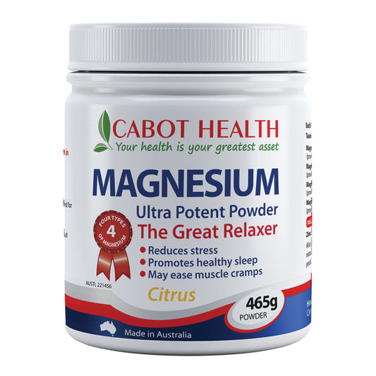 Cabot Health Cabot Health Magnesium Ultra Potent Citrus Powder 465g