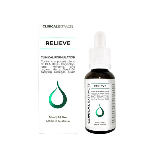 Clinical Extracts Clinical Extracts Clinical Formulation Relieve 50ml SELL THROUGH