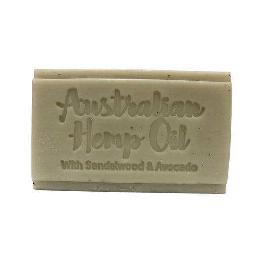 Clover Fields Clover Fields Natures Gifts Essentials Australian Hemp Oil with Sandalwood & Avocado Coconut-Base Soap 150g