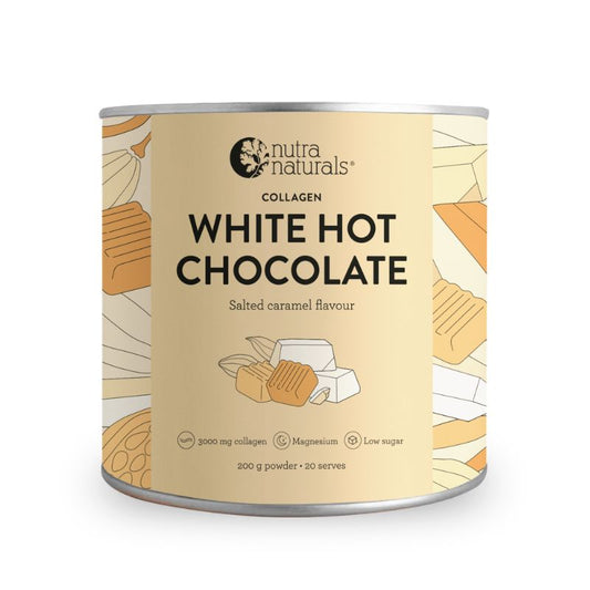 Nutra Naturals NUTRA NATURALS COLLAGEN WHITE HOT CHOCOLATE SALTED CARAMEL 200G