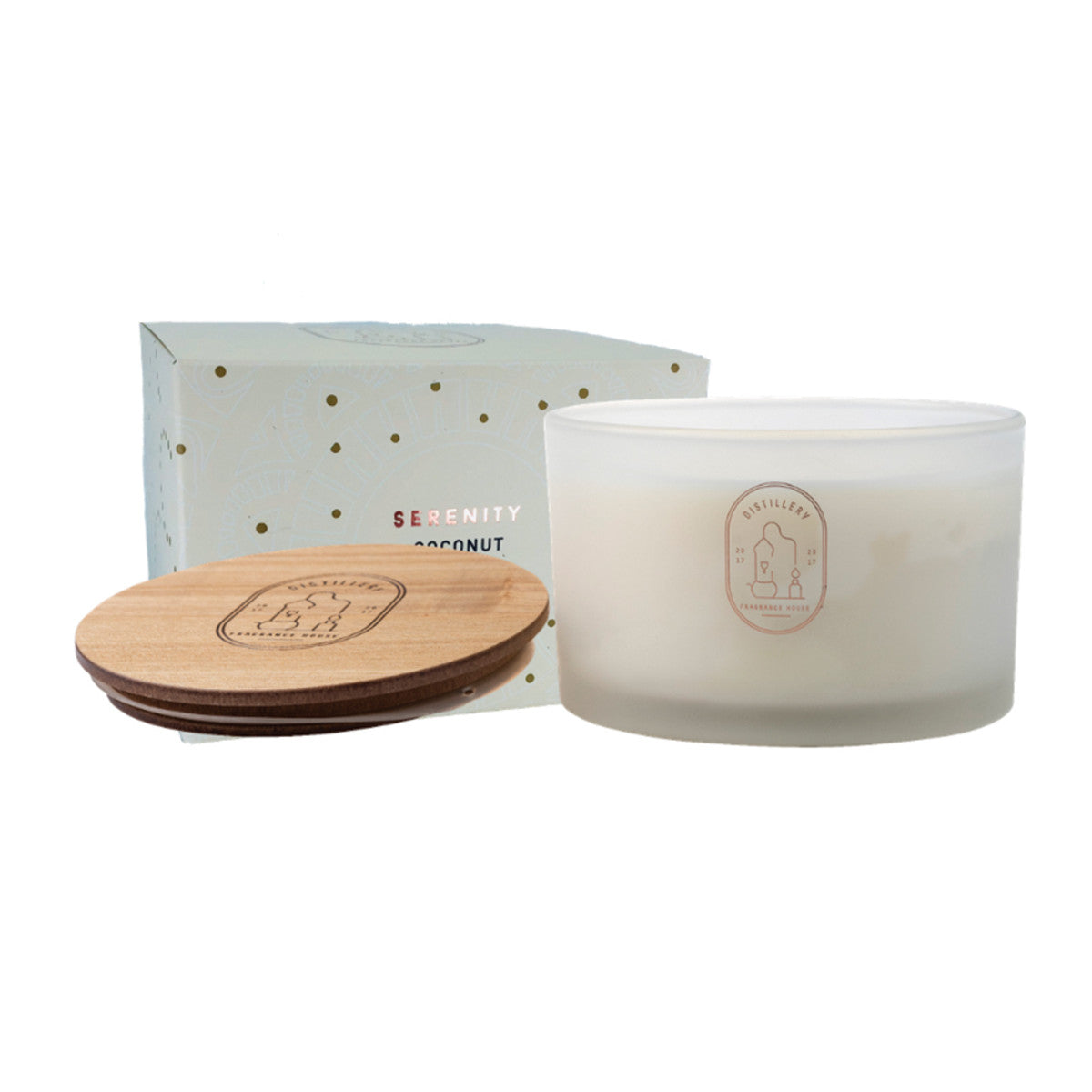 Distillery Distillery Fragrance House Soy Candle Serenity (Coconut Peach) 450g