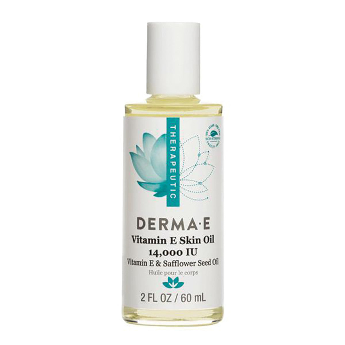 Dermae DermaE Therapeutic Vitamin E Skin Oil (14000IU) with Vitamin E & Safflower Seed Oil 60ml