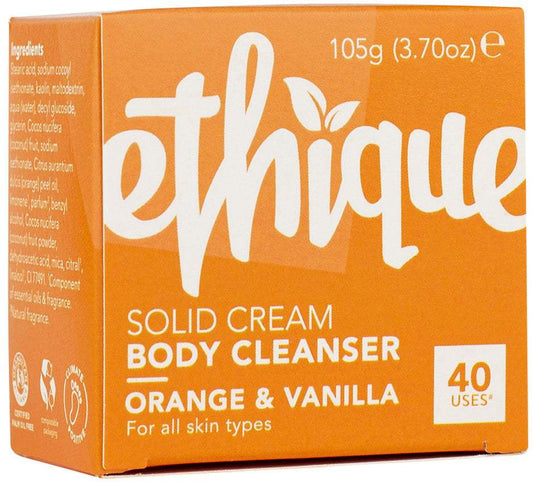 Ethique Ethique Body Cleanser Solid Cream Orange and Vanilla (For All Skin Types) 105g  SELL THROUGH