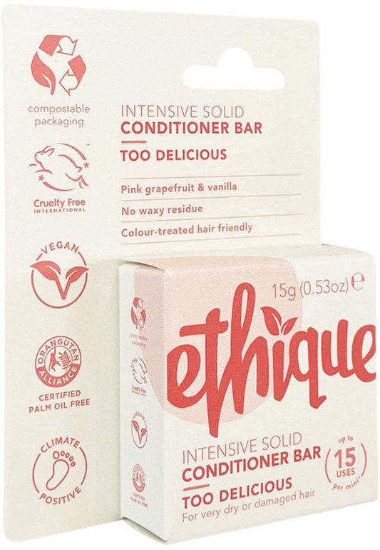 Ethique Ethique Bar Conditioner Intensive Solid Too Delicious (For Very Dry Or Damaged Hair) 15g SELL THROUGH