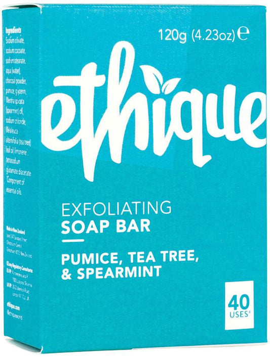 Ethique Ethique Bar Soap Exfoliating Pumice Tea Tree & Spearmint 120g  SELL THROUGH