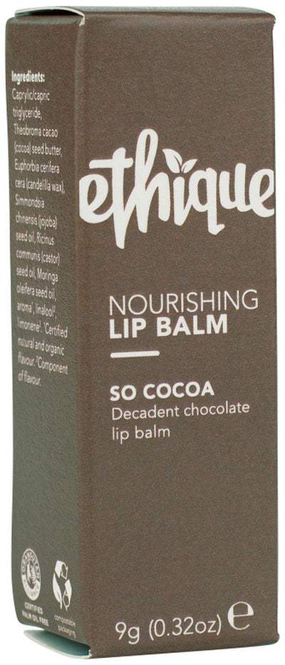 Ethique Ethique Lip Balm Nourishing So Cocoa Decadent Chocolate 9g