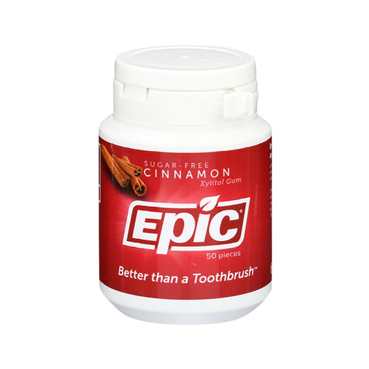 Epic Epic Xylitol (Sugar-Free) Gum Cinnamon 50 Piece Tub