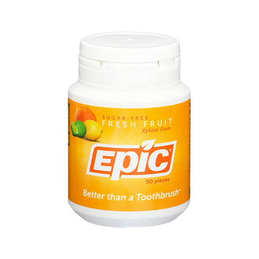 Epic Epic Xylitol (Sugar-Free) Gum Fresh Fruit 50 Piece Tub