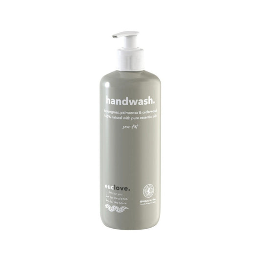 Euclove Euclove Hand Wash Lemongrass Palmarosa & Cedarwood 1L