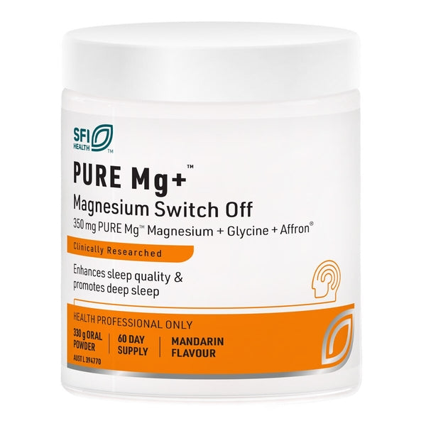 SFI Health PURE Mg+ Magnesium Switch Off 330 g Mandarin