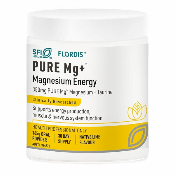 SFI Health PURE Mg+ Magnesium Energy 165 g Native Lime