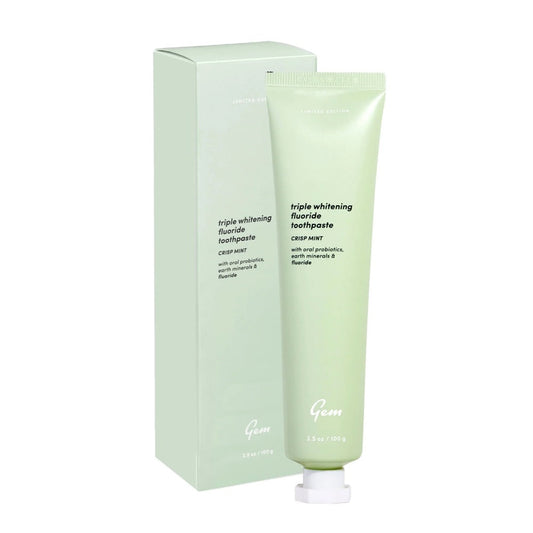 Gem Gem Triple Whitening Fluoride Toothpaste Crisp Mint 100g