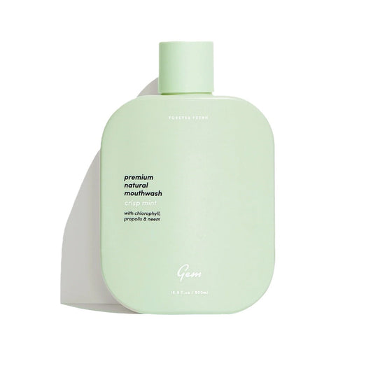 Gem Gem Premium Natural Mouthwash Crisp Mint (with Chlorophyll Propolis & Neem) 500ml