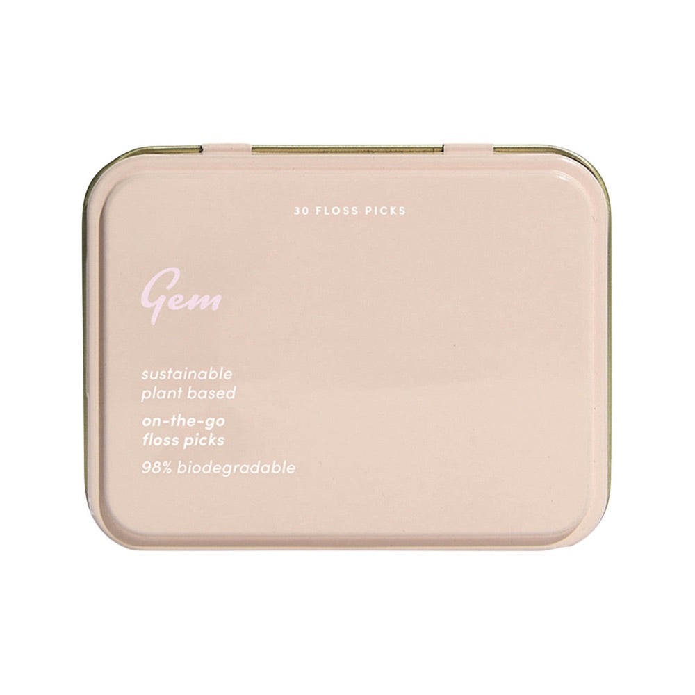 Gem Gem On-The-Go Floss Picks Tin x 30 Pack