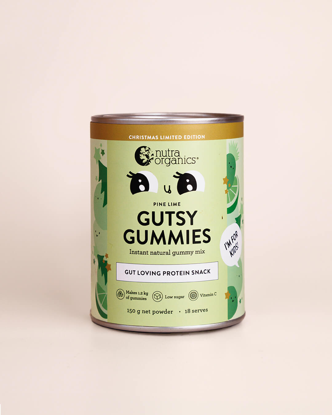 Nutra Naturals NUTRA ORGANICS GUTSY GUMMIES PINE LIME 150G  SELL THROUGH