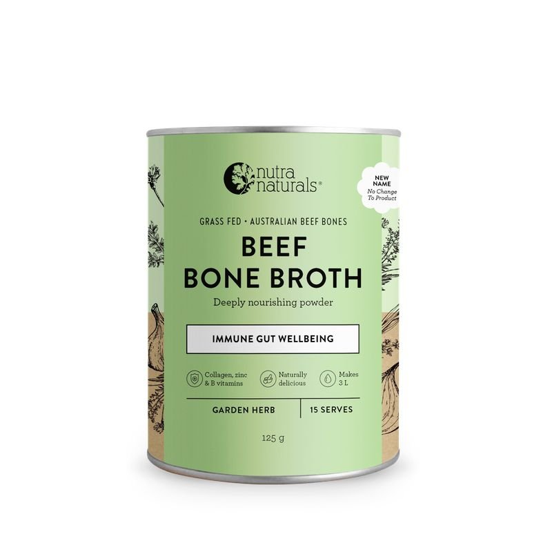 Nutra Naturals Nutra Organics Bone Broth Beef Garden Herb 125g